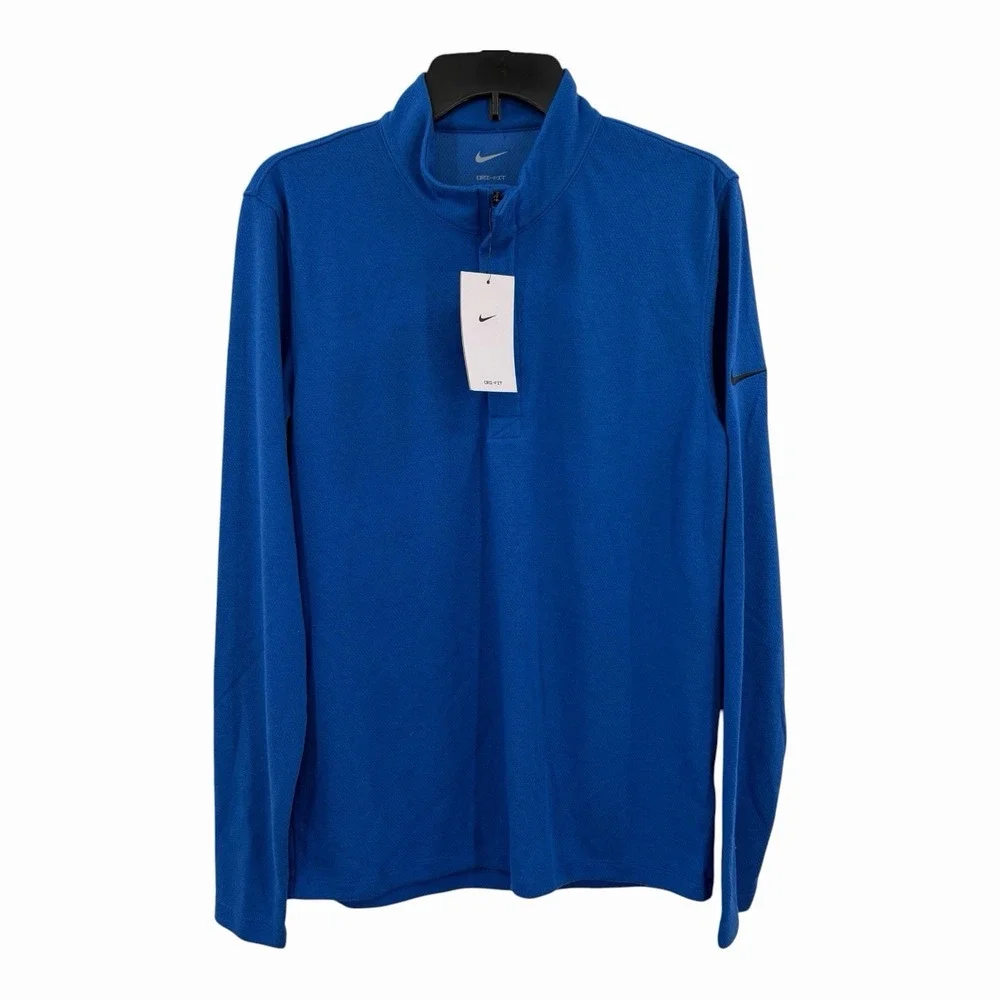 Nike Victory 1/2 Zip DRI-FIT Golf Pullover Top Game Royal BV0398-480 Men's S